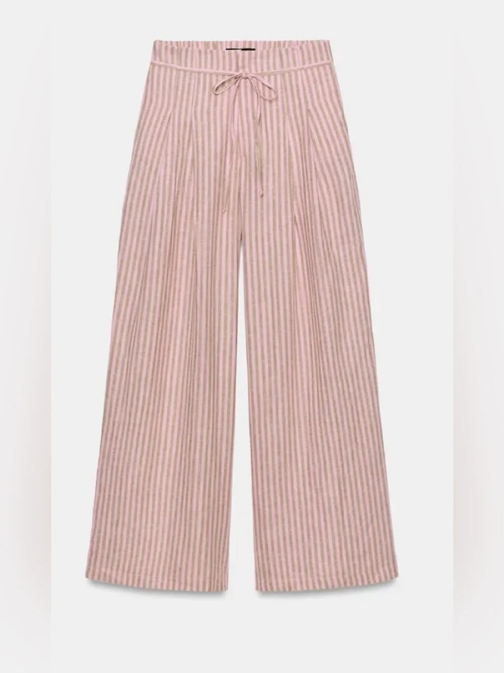 Zara Wide-Leg Striped Pants